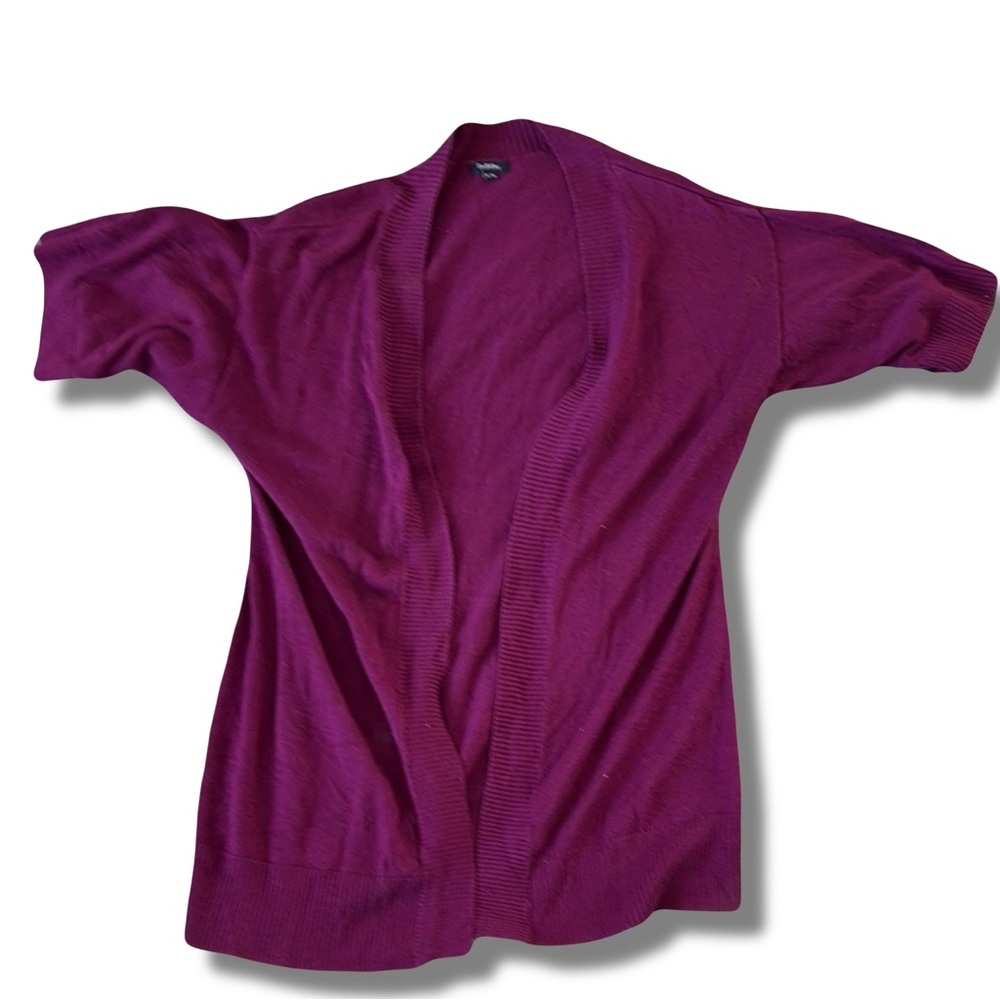 Reitmans Purple Short Sleeve Cardigan – Size XL | Cozy & Chic |